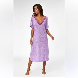 Pitusa V-Back Dress in Purple